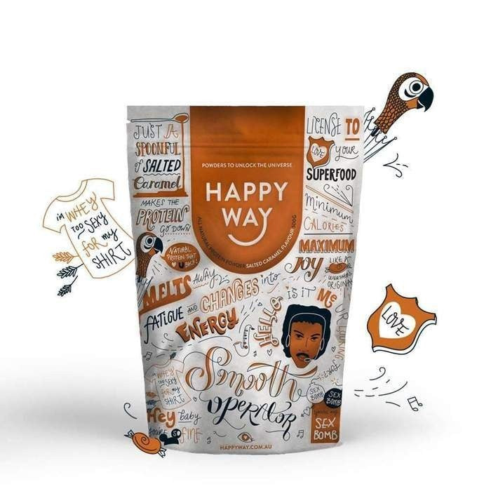 HAPPY WAY Happy Way Salted Caramel Protein HEALTH PRODUCTS 