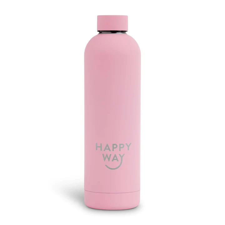 HAPPY WAY Happy Way 750ml Pink Stainless Steel Bottle WATER BOTTLE 