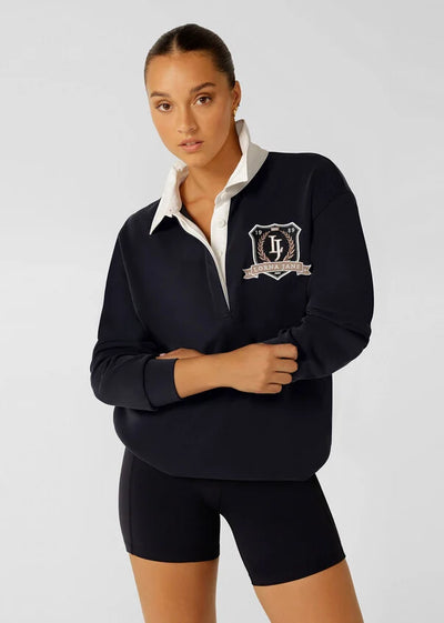 Heritage Rugby Long Sleeve Top - Midnight Blue