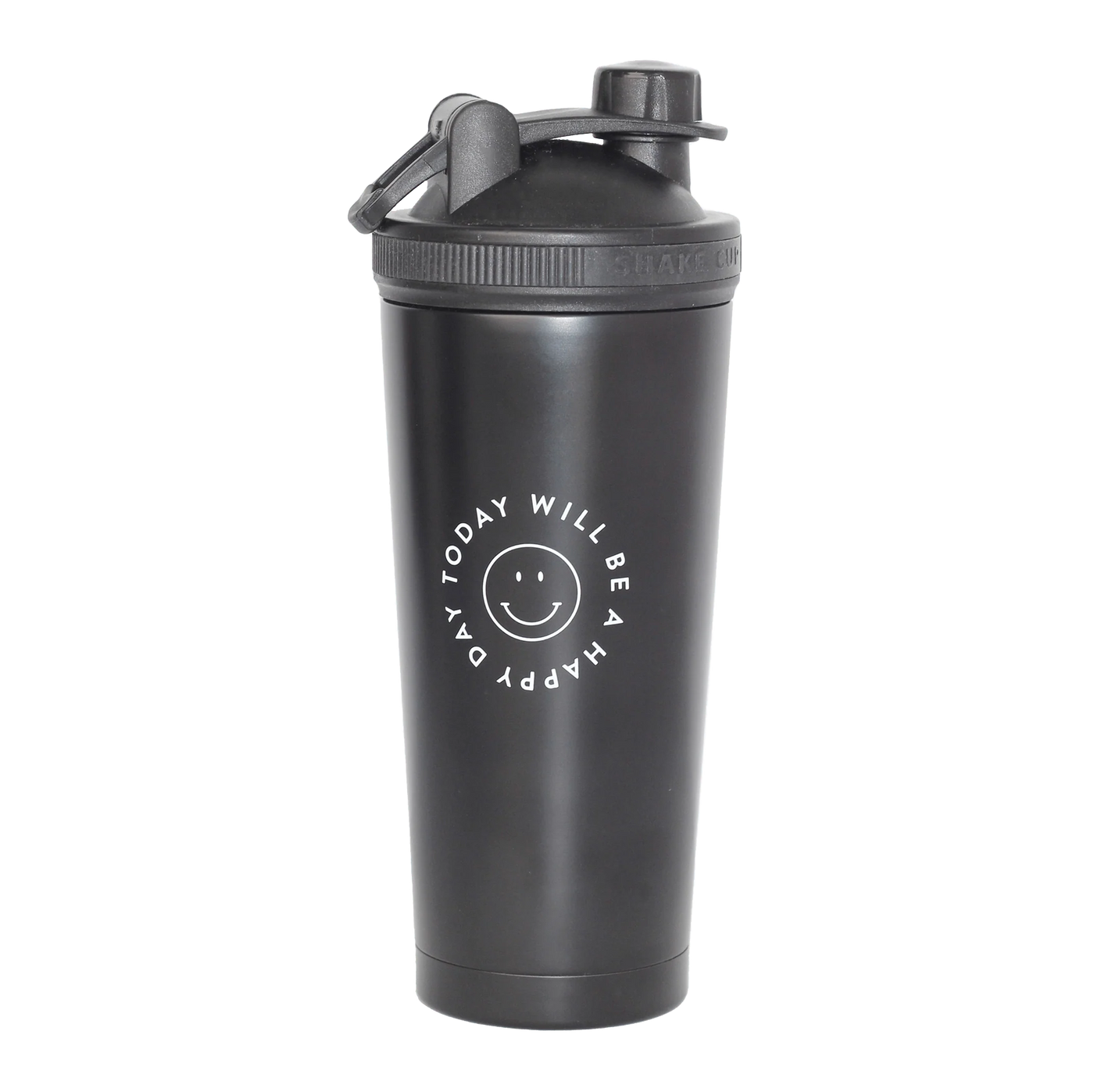 Happy Way Insulated Stainless Steel Shaker -Black 700ml