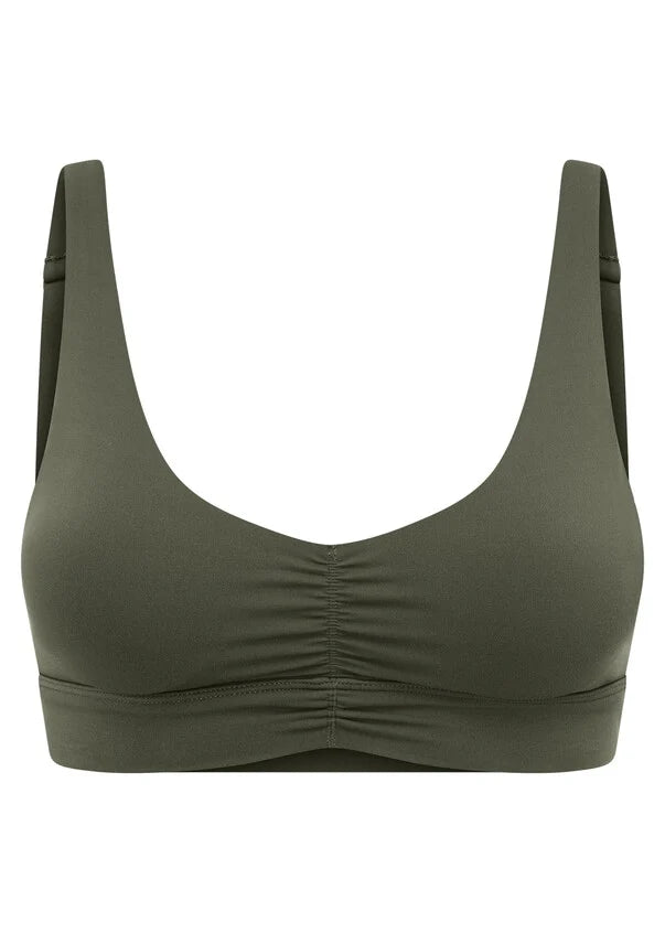 Formation Recycled Sports Bra - Agave Green