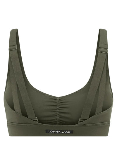 Formation Recycled Sports Bra - Agave Green