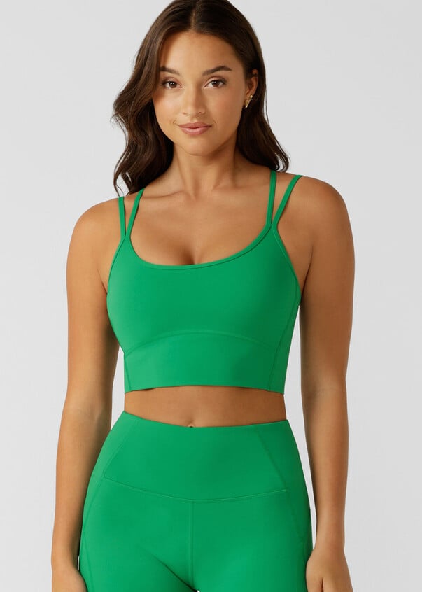 Pace It Recycled Bra Tank Combo - Emerald