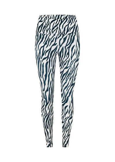 Safari Hi-Fold Ankle Biter Leggings - Midnight Blue Safari Print