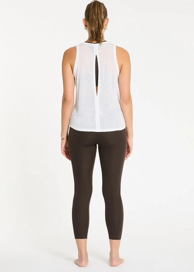 Barely There Long Tank - White