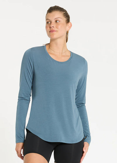 In The Flow L/S Top - Storm Blue