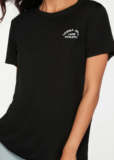 LORNA JANE Lotus T-Shirt - Black TOP 
